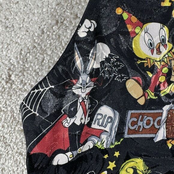 Looney Tunes Vintage Twick Or Tweet Character Vest Halloween One Size Black - Picture 4 of 11